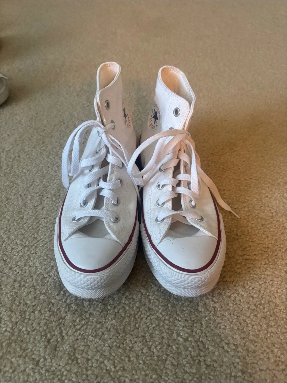 Converse Kids White High-Top Canvas Sneaker